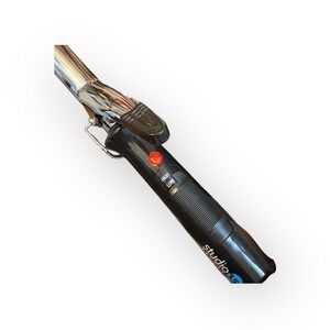 STUDIO 35 Beauty Model‎ SWIR1921 Curling Iron Black Travel 1" Barrel WORKING